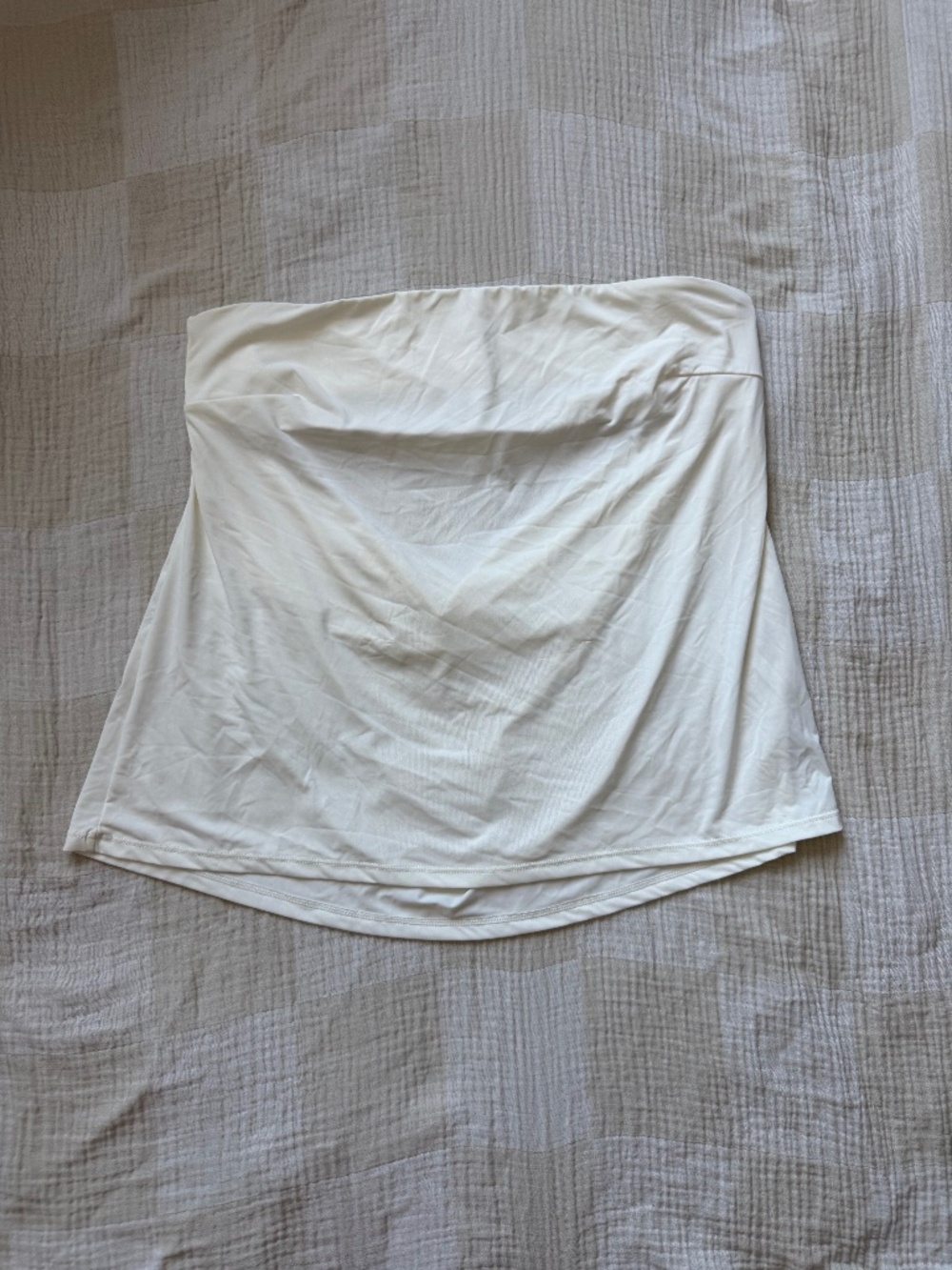 Free People Intimately “Be Right Back” strapless tube top in white, [M]